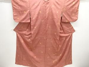 梅模様織り出し十日町紬着物アンサンブル